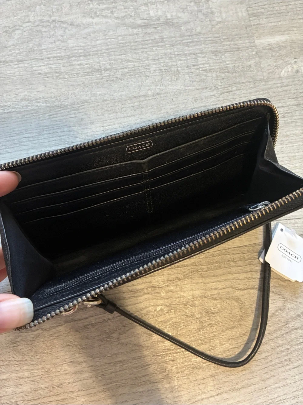 Coach wristlet signature